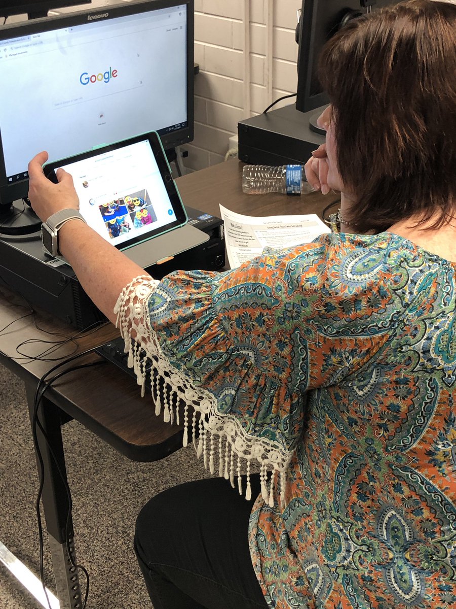 LTavarezECISD's tweet photo. Just wrapped up another awesome #BestTechPDEVER #PL session with Ross Elementary exploring @Twitter & the amazing #educator resource that it is!!! Thank you for having me @beckymphillips & @rossomerams! ππΌπ»β€οΈ @TechECISD #TechyTribe #ECISDAppreciation https://t.co/yczTtCJVxt