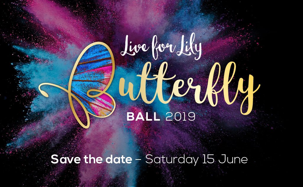 Live_4_Lily's tweet photo. 🦋2019 @AirportToyotaAU ButterflyBall 🦋 #SavetheDate #LiveforLily #ButterflyBall @KidsCancerInst https://t.co/MGKYRN2ZiZ