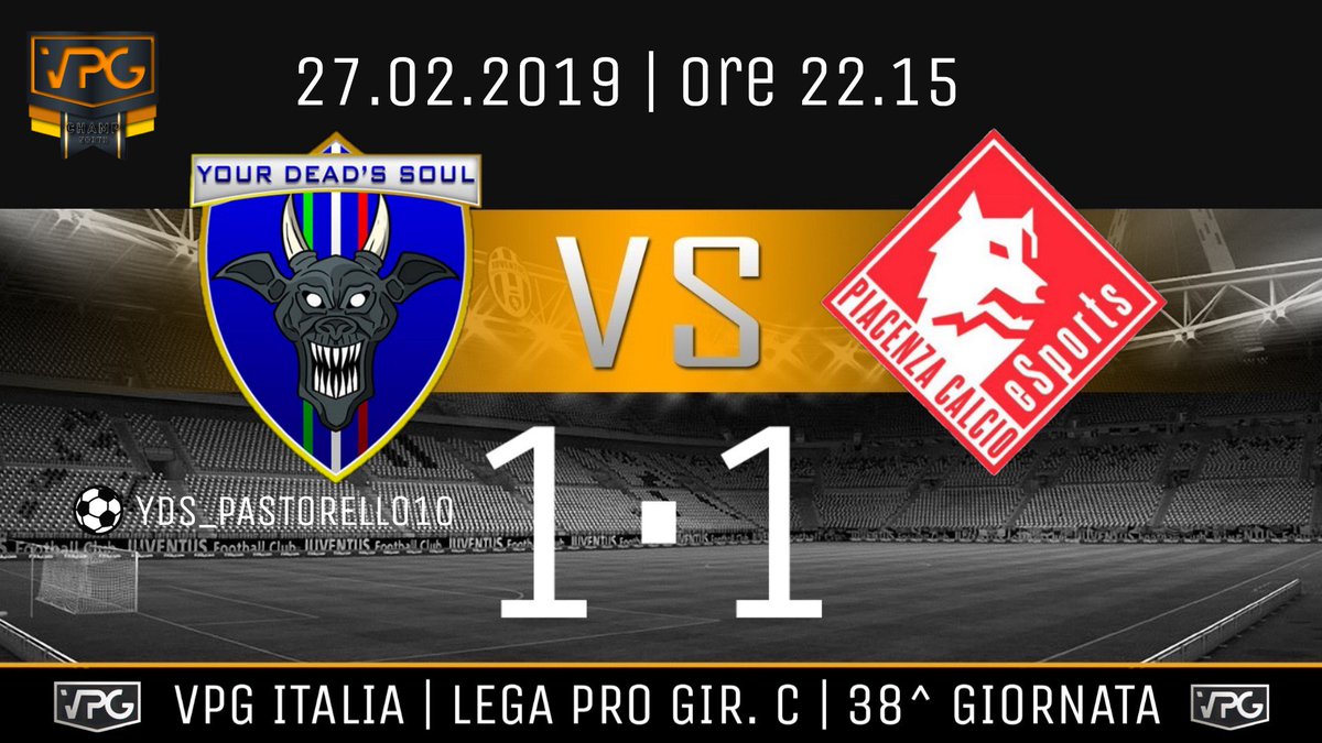 YourDeadsSoul's tweet photo. 🏆 @VPG_Italy @OfficialVPG
📊 Lega Pro Gir. C
🆚 #PiacenzaAcademy | ➖
⚽ @JosephCeglia
👟 @didinho877
🆚 @EmmePs4 | ✅
⚽⚽⚽⚽⚽ @JosephCeglia
⚽ 👟👟@PlaymakerGenial
⚽👟 @Elmonta09
👟 @_Alexx992_
Chiudiamo il campionato al 2° posto, ora testa ai Play-Off 👊
#GoYDS https://t.co/KTlwe6UQTp