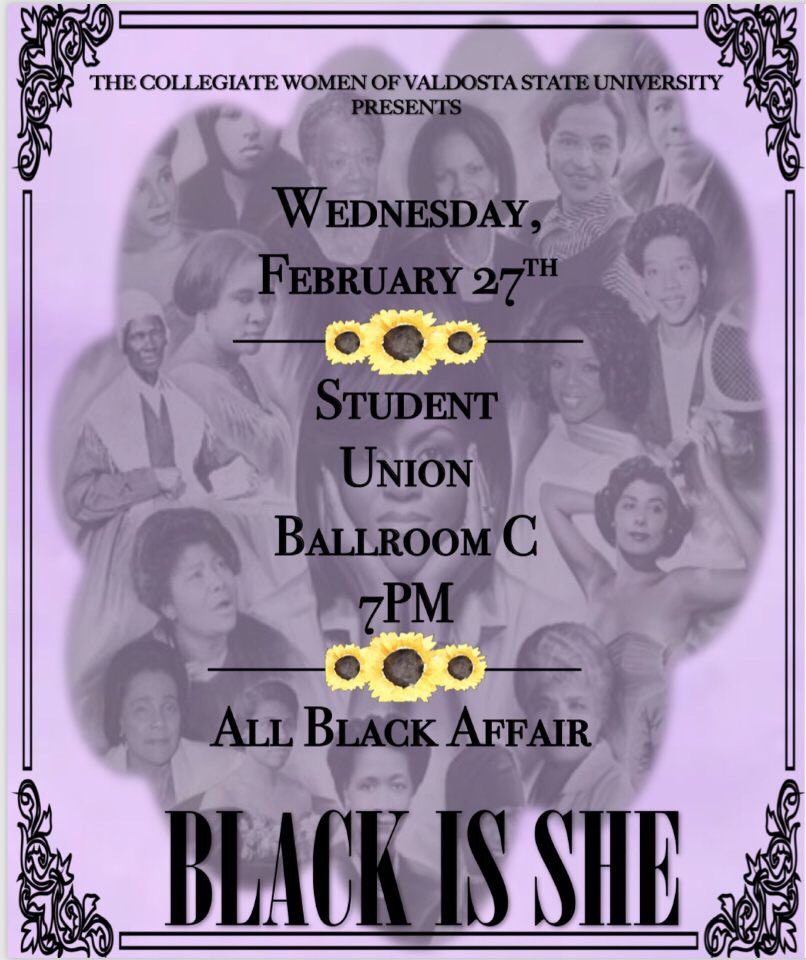 vstategammas's tweet photo. Come out and support @CWVSU tonight at 7pm as they honor black women in history! You don’t want to miss this great show especially with our sister Davina performing! 💕💜 ✊🏾#collegiatewomenvsu #BlackHistoryMonth #culturalawareness #supportoursister #blackisshe #vstategammas https://t.co/AOcKuNSy5I