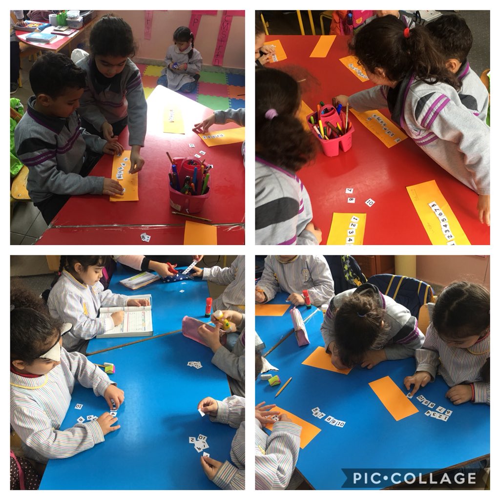 HneinehLorin's tweet image. During Math time our KG3 B learners ordered numbers from 1 till 10 with excitement and fun #learningMath #centers @DawhaHighSchool @FThaalby @JbailiFarah
