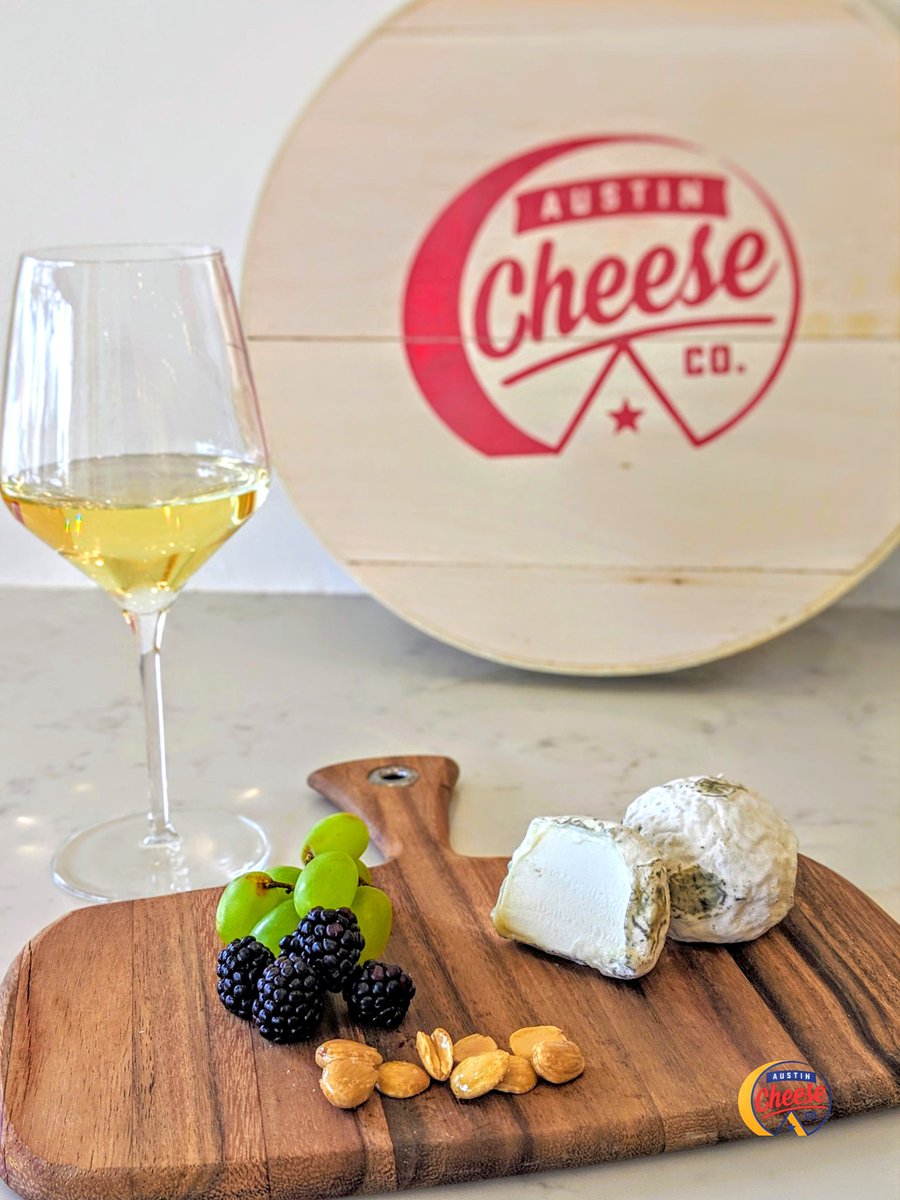 AustinCheeseCo's tweet photo. Our Tasting Room is now featuring Wabash Cannonball from the rolling hills of Indiana. Swing by to check it out before it's gone! 
This delicate, wrinkly rind cheese is made of goat's milk and aged for 7 days! Best paired with Sauvignon Blanc! 
#austincheeseco #wabashcannonball https://t.co/oa4L49LIEZ
