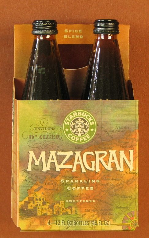NicoleAuger8's tweet photo. Consumer demand for a sweet iced beverage inspired Starbucks to partner with Pepsi in 1994 to produce "Mazagran" - a chilled, sparkling bottled coffee. The product was a market research flop, but led to the development of the wildly popular frappuccino that same year. #SSB5200G https://t.co/aGBjT3SI4M