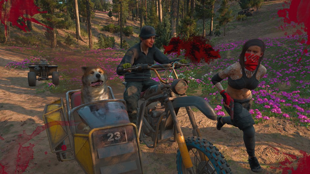 MotoRespawns's tweet photo. @FarCrygame Quality bonding time with Timber while taking out some baddies. #FCNDBestFriend https://t.co/6F3nc56nlZ
