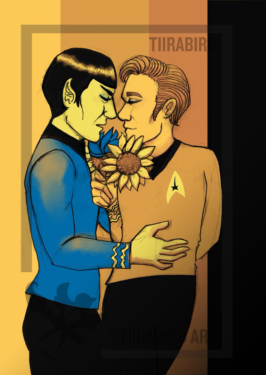 angelkuu_art's tweet photo. More from the color palette challenge - Spirk in "Summer Breeze".
#tiirabirddraws #arttwitter #spirk #spock #JimKirk #captainkirk #spirkart #spirkfanart https://t.co/XiQJd6y3N0