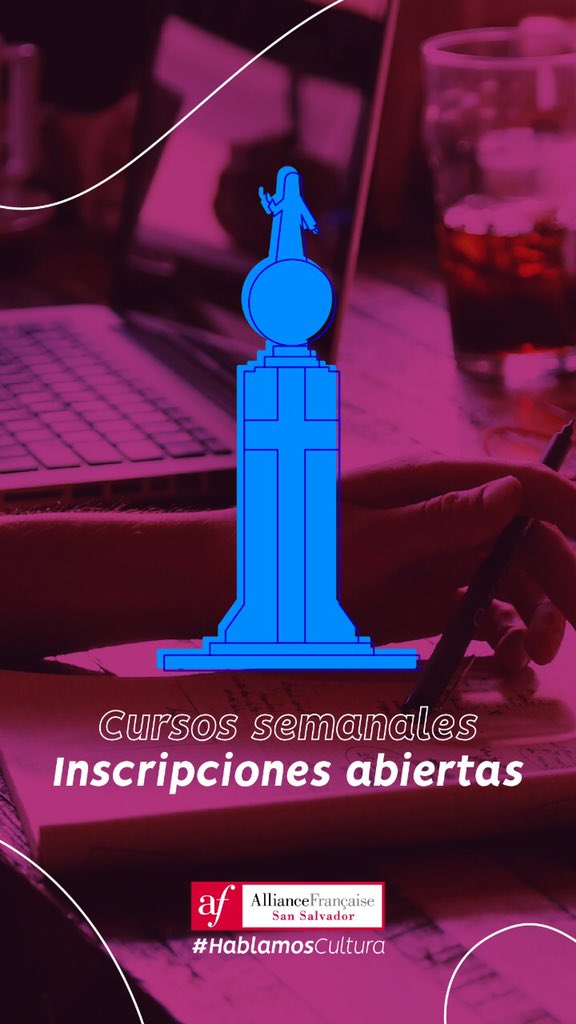 afelsalvador's tweet image. #InscripcionesAbiertas para nuestros cursos de francés semanales o intensivos. Inicio de cursos: 12 de marzo.
Mayor información marcando el 2529-7200 en nuestro horario de atención: martes a sábado de 7:30 am a 6:30 pm.
#AlianzaFrancesa #CursosFrancés #Semanales #HablamosCultura