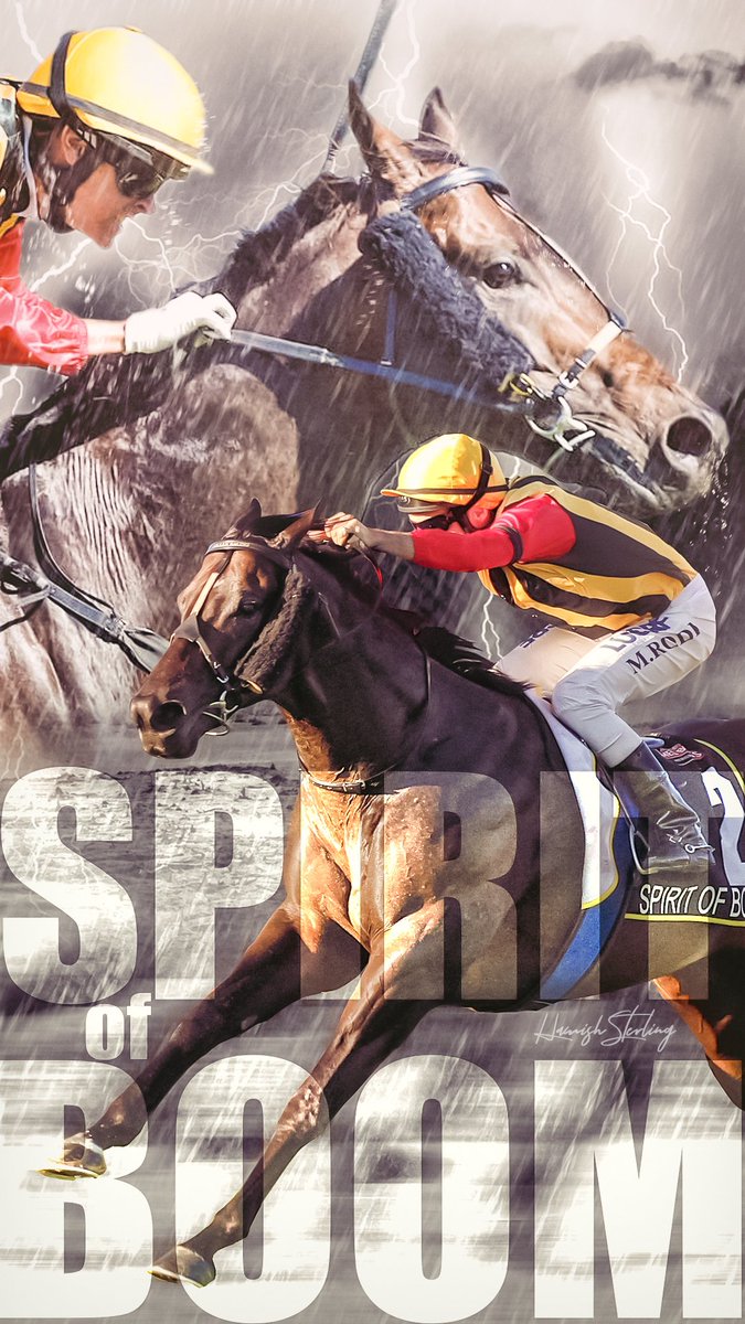 PocketSportsAus's tweet photo. I couldn't resist making an alternative graphic for flying QLD'er stallion 'Spirit of Boom' @SpiritofBoom @tonygollan @eurekastud @mmsnippets @inglis_sales Feel free to share as a screen saver ;) https://t.co/6tewsGfmbo