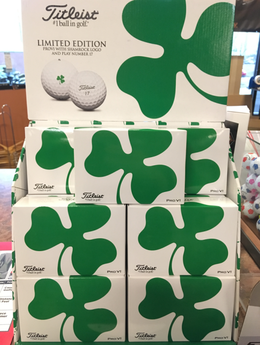 GolfDiscountSTL's tweet photo. LIMITED EDITION 2019 Titleist PRO V1 St. Patrick's Day 6-Ball packs just hit our shelves. Get 'em while you can! https://t.co/SsPYmMjJkf