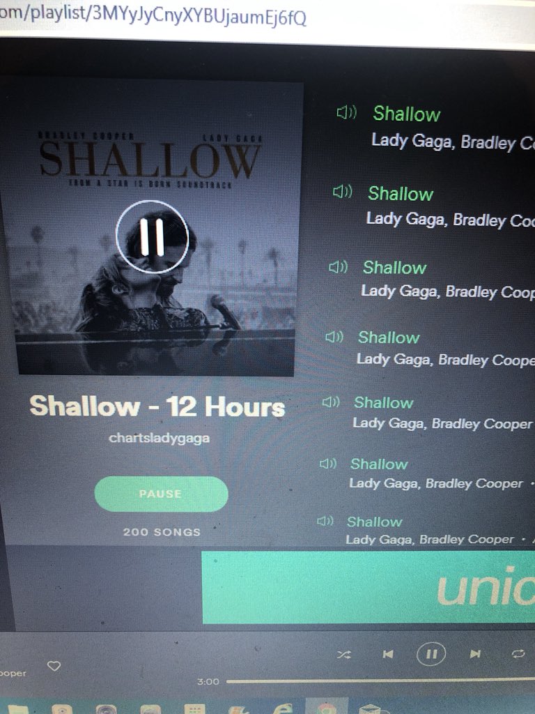 anto_koll's tweet photo. @LGMonster95 #ShallowSpotify #ShallowStreamingParty https://t.co/xq0soi0hzm