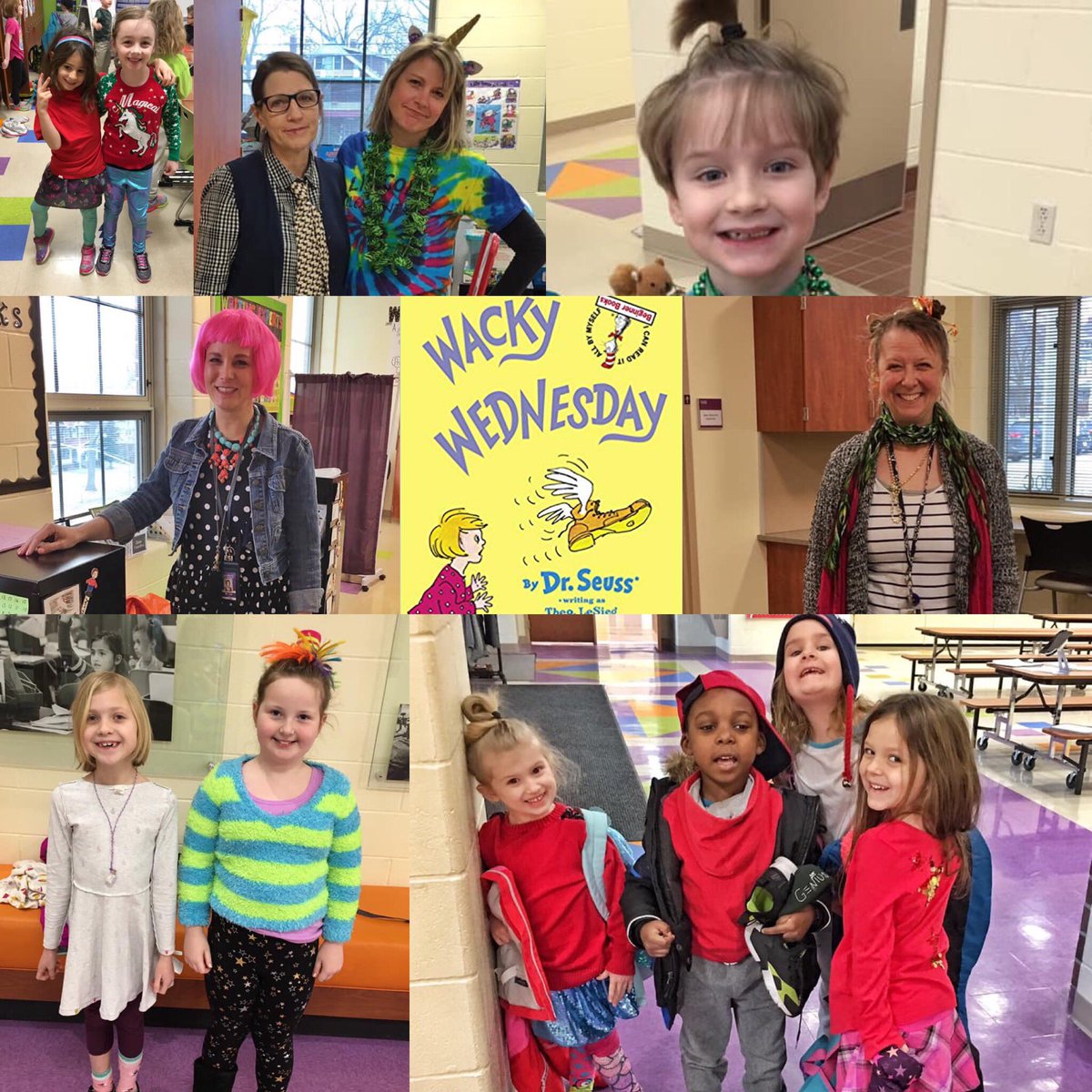 LkwdLincoln's tweet photo. A wonderful Wacky Wednesday was had by all! Wear your 💚green💚 tomorrow for Green Eggs and Ham day! #LKWDLincolnLeaders #drseussweek #readingisfun #OneHeartbeatOneLKWD https://t.co/irebOJcyfP