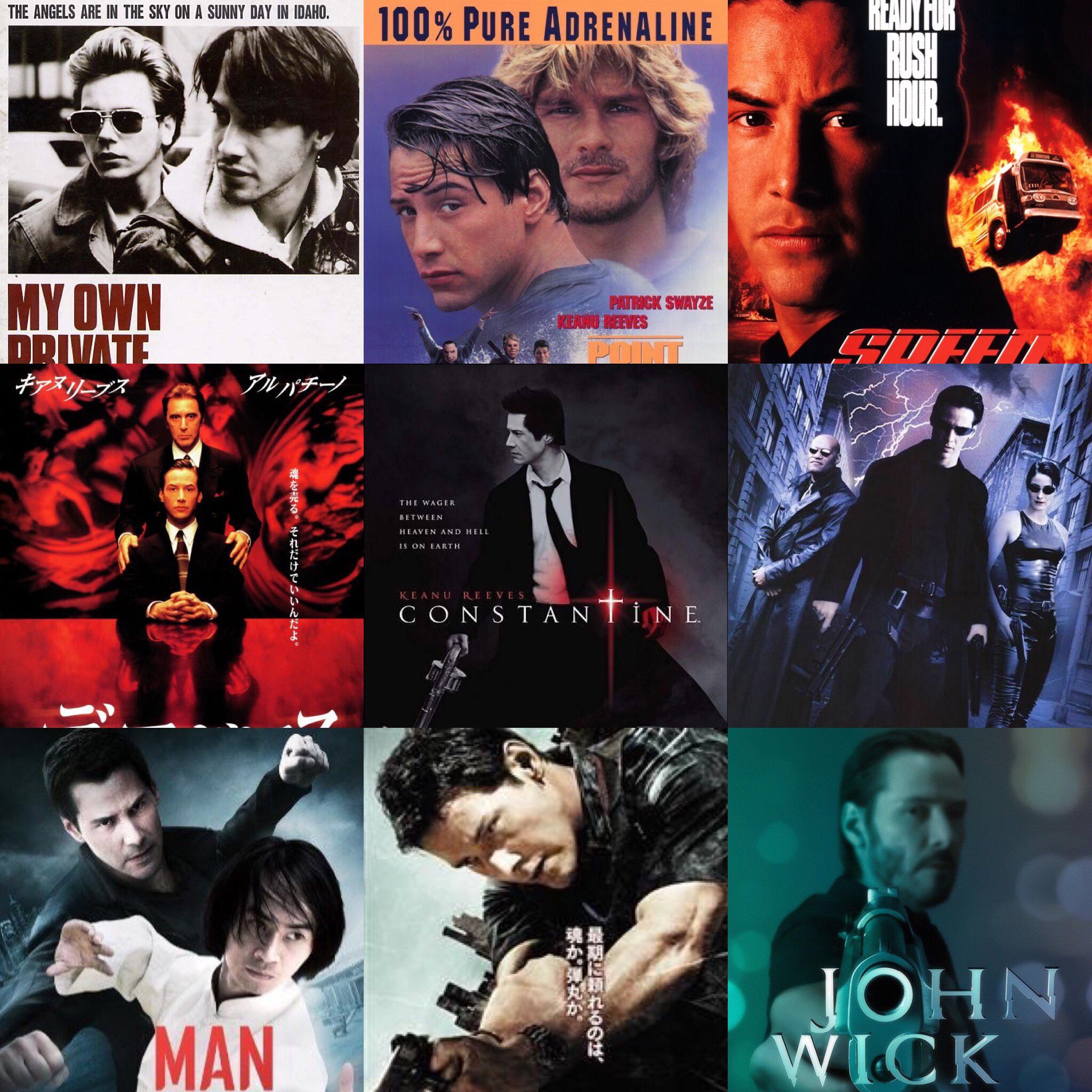 Ysk A Twitter 好きな映画キアヌリーブス キアヌリーブス 洋画好きと繋がりたい 映画好きと繋がりたい Keanureeves マイ プライベート アイダホ ハート ブルー スピード ディアボロス 悪魔の扉 コンスタンティン マトリックス ファイティング タイガー