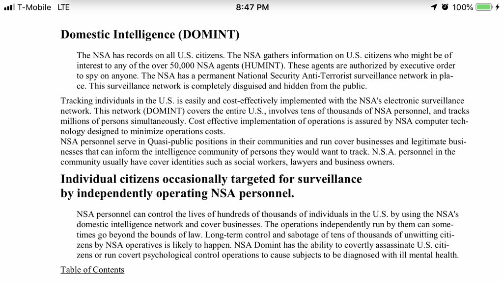 shepardout's tweet photo. @Jordan_Sather_ Yes. How about we focus on looking at the collusion of the #CIA &amp; #NSA thru SIGINT using EMF wave terrorism of American citizens &amp; #NSA #DOD remote 24/7 surveillance of all humans &amp; #DOMINT psyop to label any HEALTHY CITIZENS as crazy. @realDonaldTrump https://t.co/YpZI2cs9te