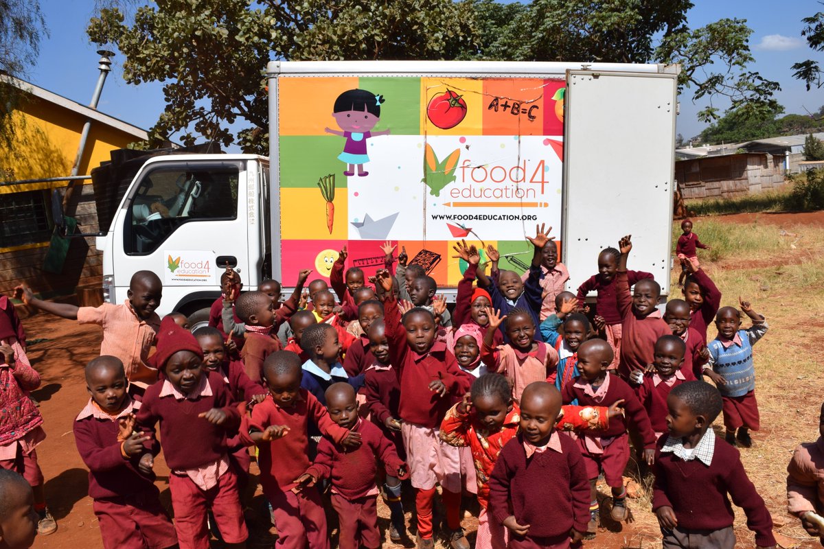millersocent's tweet photo. Our team in Africa visited #GSBI alum @Food4Education, a #socent that provides nutritious meals to children in Kenya so they can learn 🍽️➡️📚 Today is also the start of a #socent building-workshop for the directors of Jesuit social ministries! Support us : https://t.co/GALqG21IgG https://t.co/9HEpVuebt0