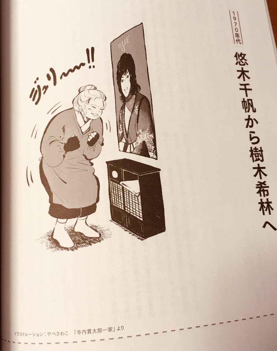 キネマ旬報さんの、2月25日発売のムック本「いつも心に樹木希林」で、「寺内貫太郎一家」の頃の樹木さん(悠木さん)を描かせていただきました。
読んでいたら、きん婆さんに会いたくなってきました…☺️ 