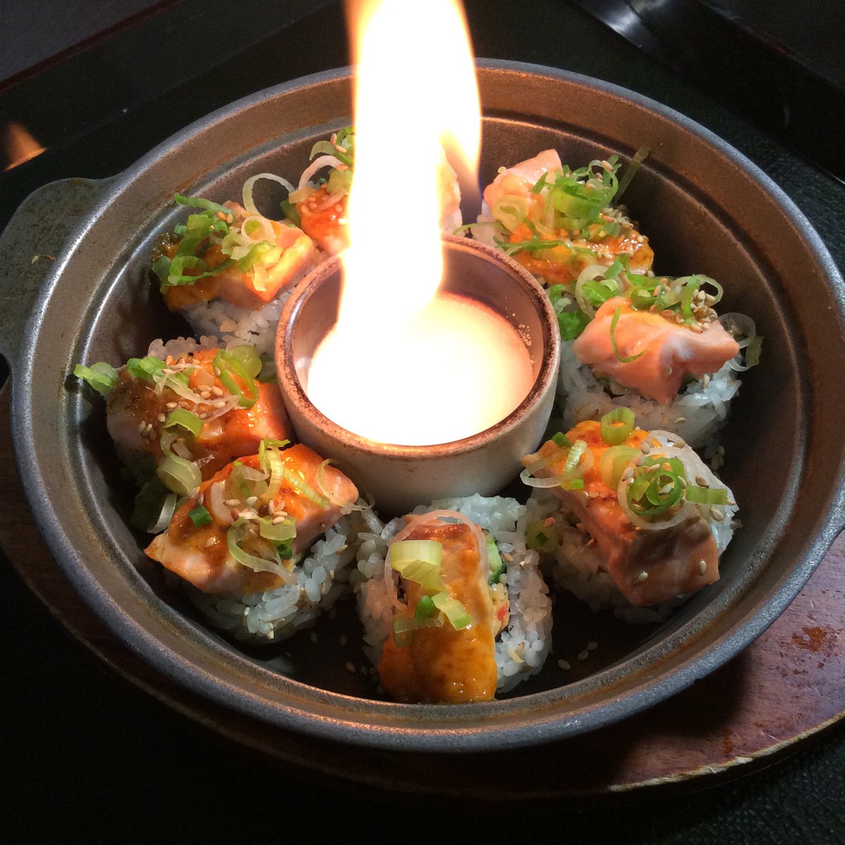 ebisu_la's tweet image. 🔥Volcano Roll🔥

#volcanoroll #volcano #fire #ebisu #littletokyo #dtla #izakaya #japanesefood