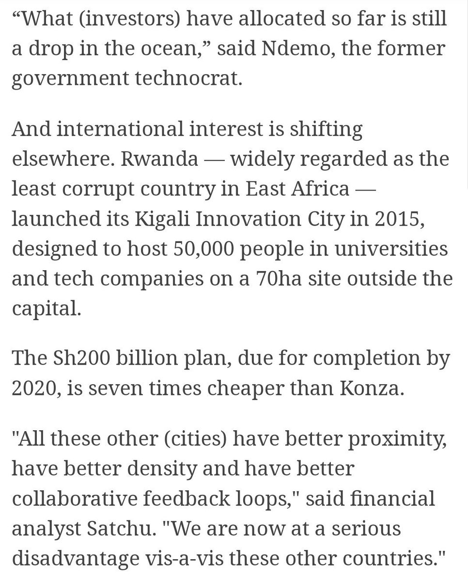 Where a City has no core population, it can attract both capital and people.Case: Silicon Valley has 729,043+ foreign-born residents (37.4% of pop). Their spending power is $25.9 billionRwanda's $2B Kigali Innovation City is 7 times cheaper than Konza is underway already!