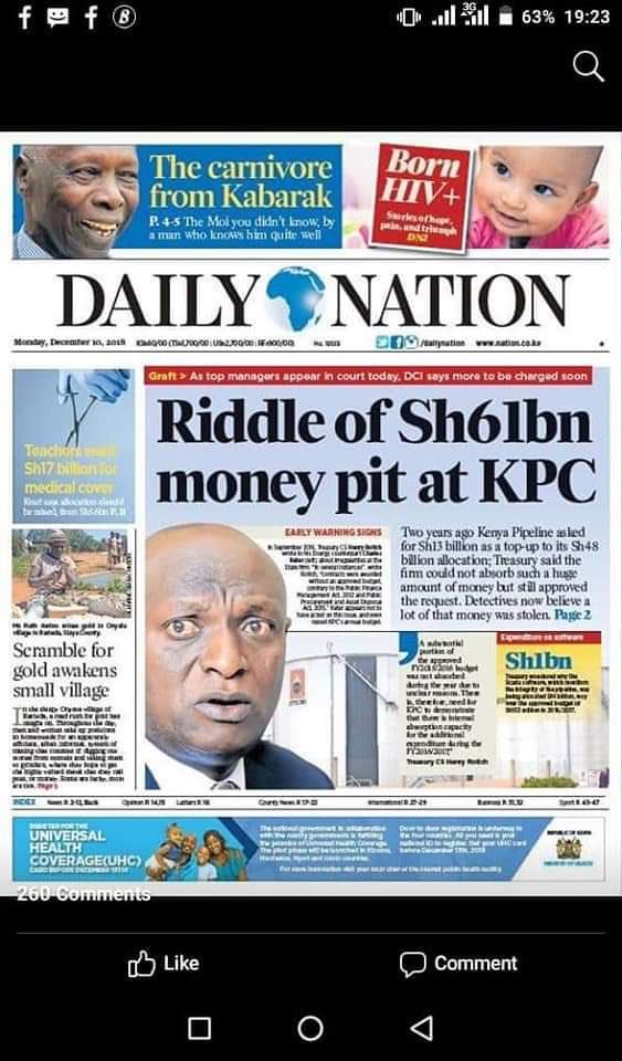 Kenya does not have the discipline to put money where it matters.We put money where it can be looted faster e.g. A Dam.Check this typical looting budgetKonza: 0.9BnFlood Control: 38.5BnHealth: 30.9Bn