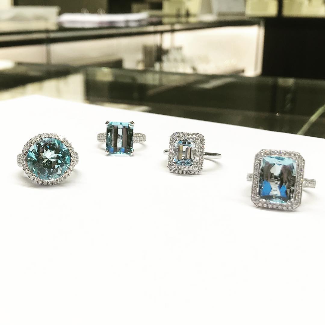 RCJewellers's tweet photo. Aquamarine #ring #jewellerydesigns! Which one do you like?

#aquamarine #haloringsetting #handmadejewellery https://t.co/1FQz9dL8Y1