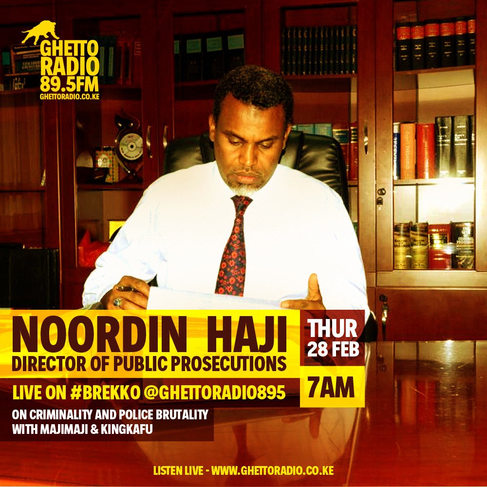 Elishifa's tweet image. @ODPP_KE  ''There is no one above the law, hii ni sheria na haibagui'' Noordin Haji @GhettoRadio895 #brekko