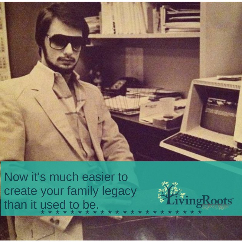 LivingrootsInc's tweet photo. You don't need to sit down for hours to capture your life story. Record and secure it just a little bit at a time for future generations to know how you lived and who you were. 
https://t.co/TbwA6EmT9h #createalegacy #storytelling #timevault #livingroots https://t.co/e7IacoemFQ