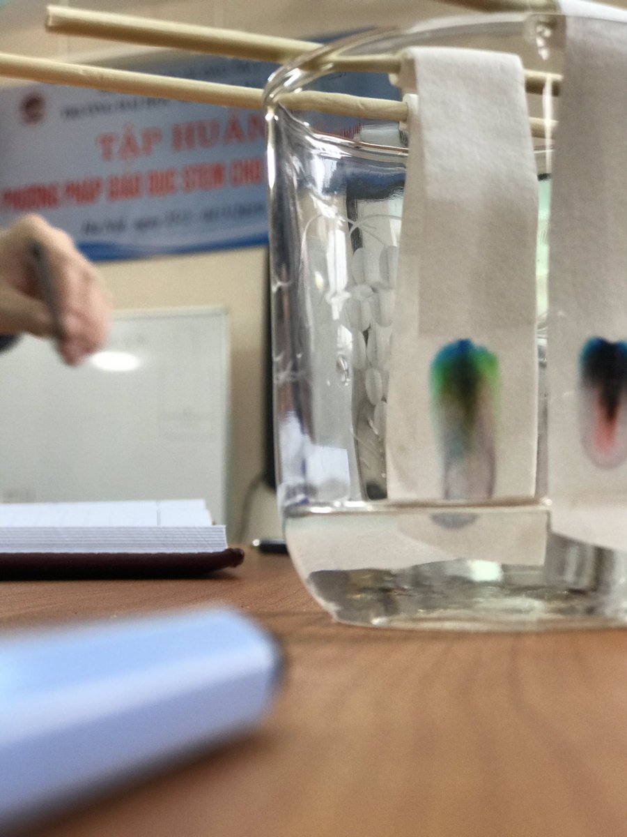 ICanTeach_uk's tweet photo. Using time lapse to capture chromatography bringing some Art into #STEAM Education for the 21st Century at #Hanoi Pedagogical University with @Dragonfly_Edu #STEMontour https://t.co/nHPhHZVJ0w