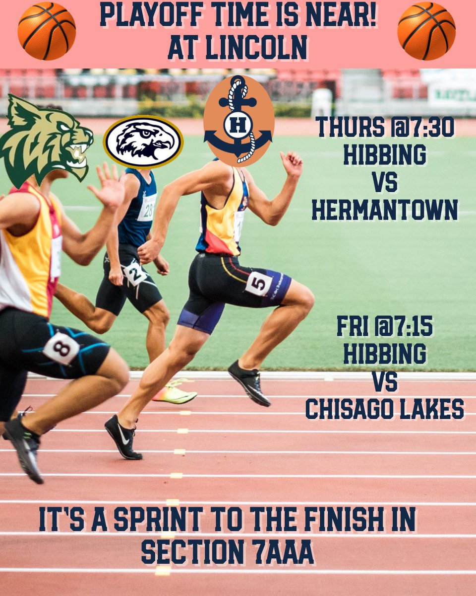 BluejacketBBall's tweet photo. Hibbing (18-6) vs Hermantown (16-8) Thursday (streamed live).
Hibbing (18-6) vs Chisago Lakes (7-18) Friday (streamed live).
Find your way to the Lincoln this week and take in some GREAT basketball!
#HHS
#basketball🏀 #Bluejacketbasketball
#Bluejackets
#GoBigBlue
#AnchorMedia https://t.co/l14hvzJDCL