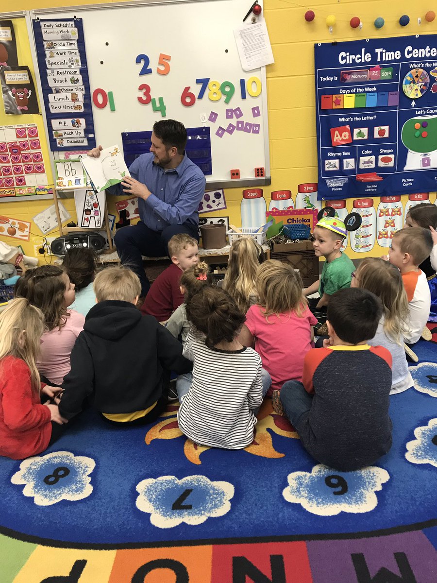 Mr. Belcher stopped by our room today! Thank you!