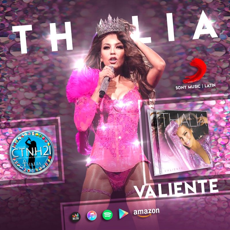 NatividadFonsec's tweet photo. 🎤Ya compraste #Valiente el nuevo álbum de la #ReinaDelPopLatino @thalia .. recuerda que ya está disponible en físico y también en todas las plataformas digitales, un disco con Baladas, Urbano, Pop, Pop-Latino y Trap, siempre a la vanguardia en ritmos @sonymusicmexico #CTNH2MS https://t.co/qT5dK5XhJr