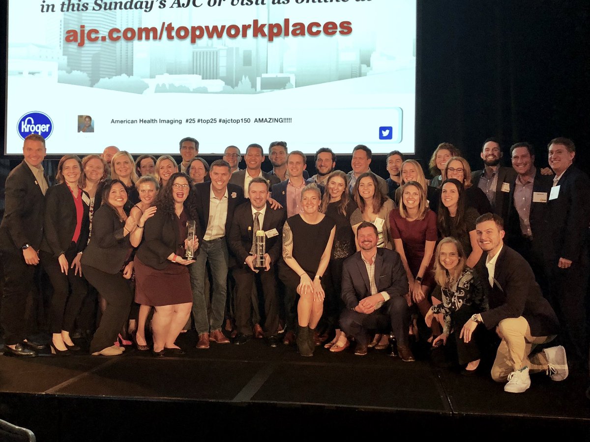 Salesloft's tweet photo. From everyone at SalesLoft, it is an honor to be recognized as the top place to work in Atlanta 2 years in a row. Thank you #ajctop150 for another great event! #atlanta #b2b #saleslove https://t.co/G3Zc6ok8qC