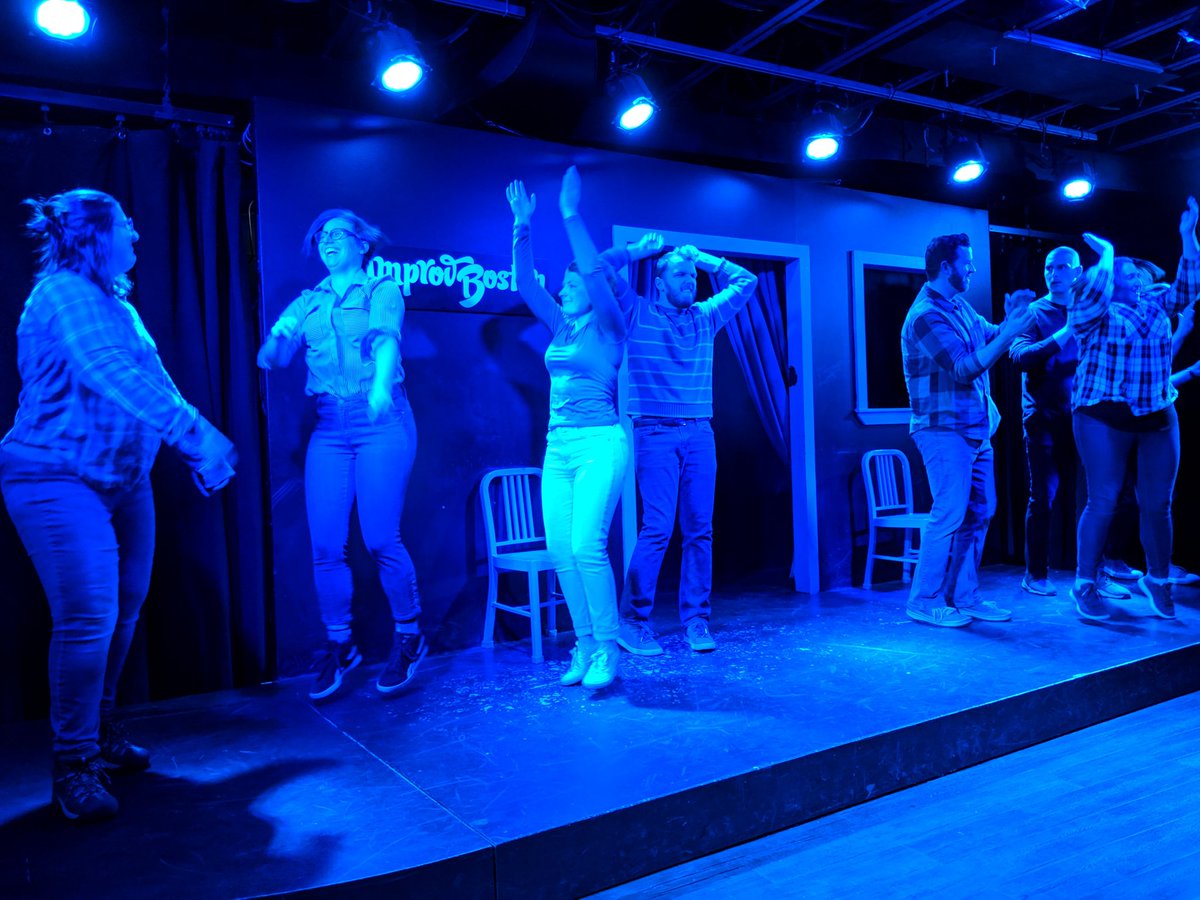 haroldnight's tweet image. No one brings the party like Stockton brings the party. Their audience suggestion? WEIRD. @improvboston #HaroldNight