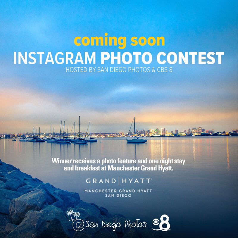 SanDiegoPhotos's tweet photo. @SanDiegoPhotos and @CBS8 have joined forces to launch a brand new photo challenge! We are excited to introduce the @MySDPhoto Challenge, with a grand prize by @GrandHyattSD. https://t.co/hXLnUxabSs