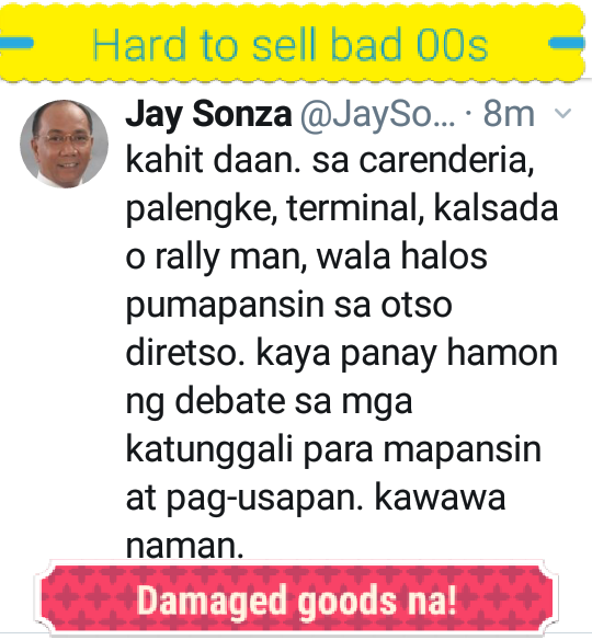 efrenmd's tweet photo. #MyFeb2019Post

Really hard to sell damaged hypocritical Party to voters. Attendance in campaign rallies can attest to that especially after precooked scripted televised debates that added on to the lies plus the experience of election fraud in 2016. Babay na lang! https://t.co/lIkzTKj6QZ