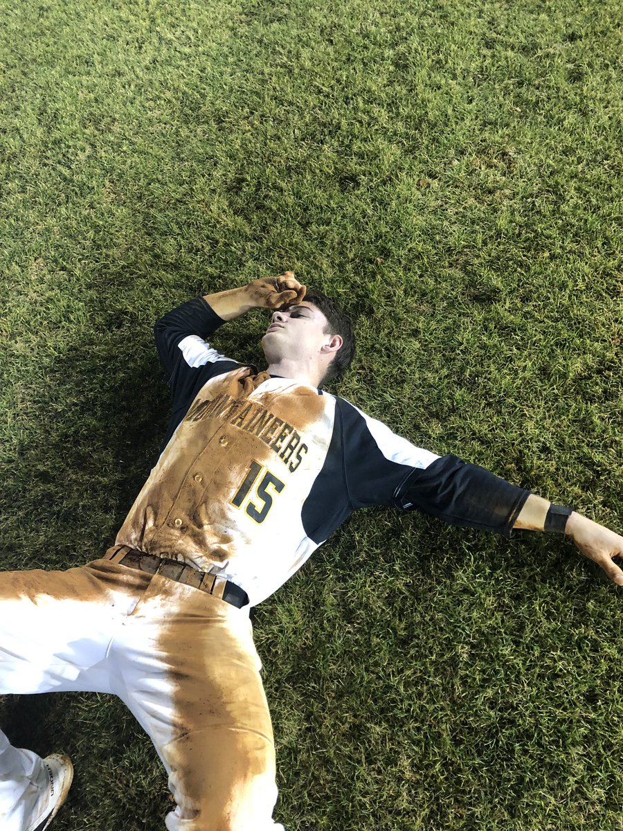 BaseballKm's tweet photo. First win is in the books. The Mountaineers take down a strong South Point team 16-6 in 6 innings https://t.co/swpe39sdPs