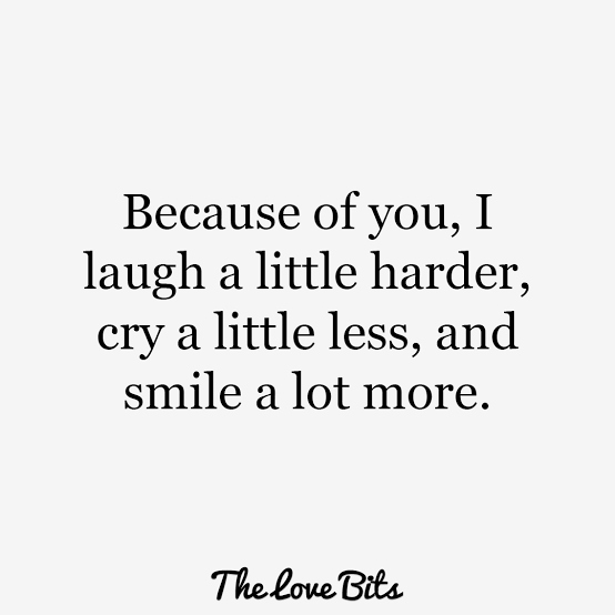 "Because of you, I laugh a little harder, cry a little less and smile a lot more." #taekook  #vkook  #kookv