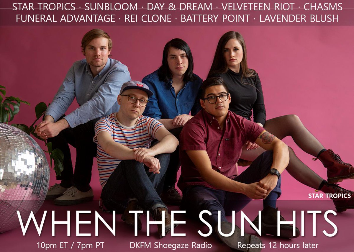 When The Sun Hits is all set to deliver the sonic goods tonight! Stream the show live 10pE/9pC/7pP @ decayfm.com or via the app! PLUS Krissy takes over the helm immediately after WTSH with her excellent show Drowned in a Sea of Sound. 2 hours of bliss!  🖤🖤🌙