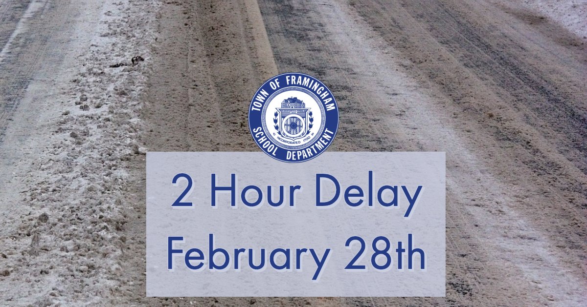 1 of 3: Due to the snow expected over night and through 6am in the morning, all schools will have a 2-hour delay tomorrow, Thursday 2/28/19. Please see special notes &amp; school hours on our website: bit.ly/FPS2HR228