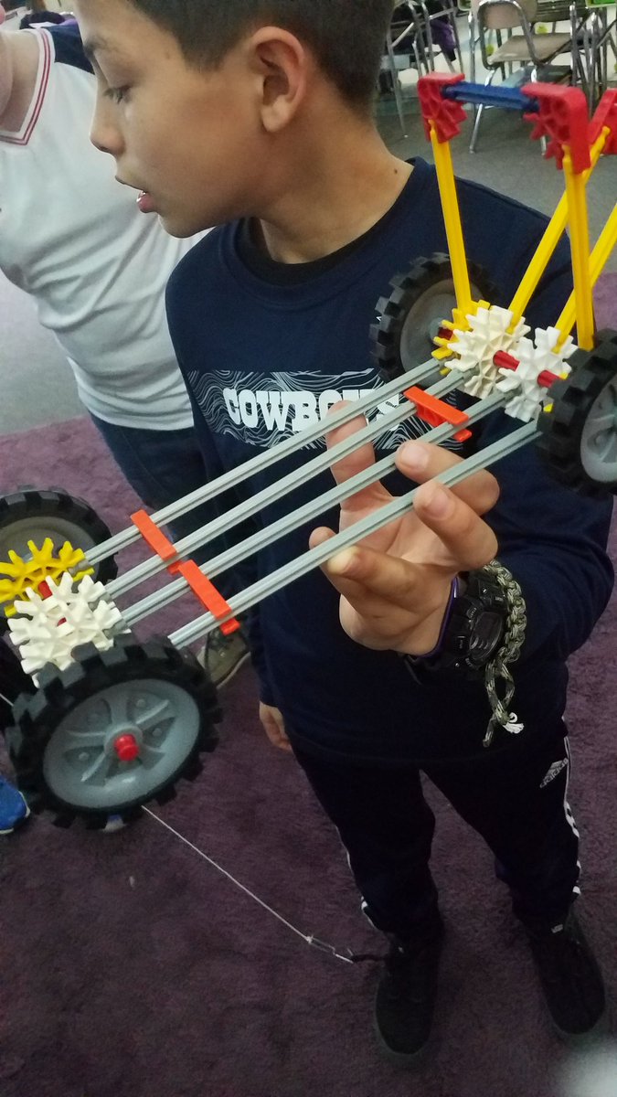 Mrs_KHef's tweet photo. Testing our self-designed creations! #4_5comboclassrocks @WestLakeElem #5P1 https://t.co/XZc8et8ybM