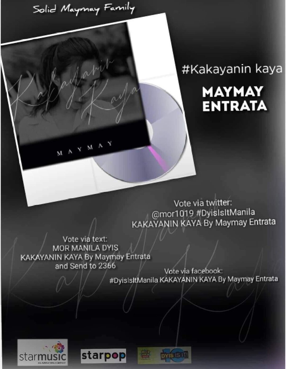 mw_protector24's tweet photo. @mor1019 #DyisIsItManila KAKAYANIN KAYA by Maymay Entrata

#MayWard #MaymayEntrata #EdwardBarber 

@maymayentrata07 @Barber_Edward_ https://t.co/AD0QSWByRC
