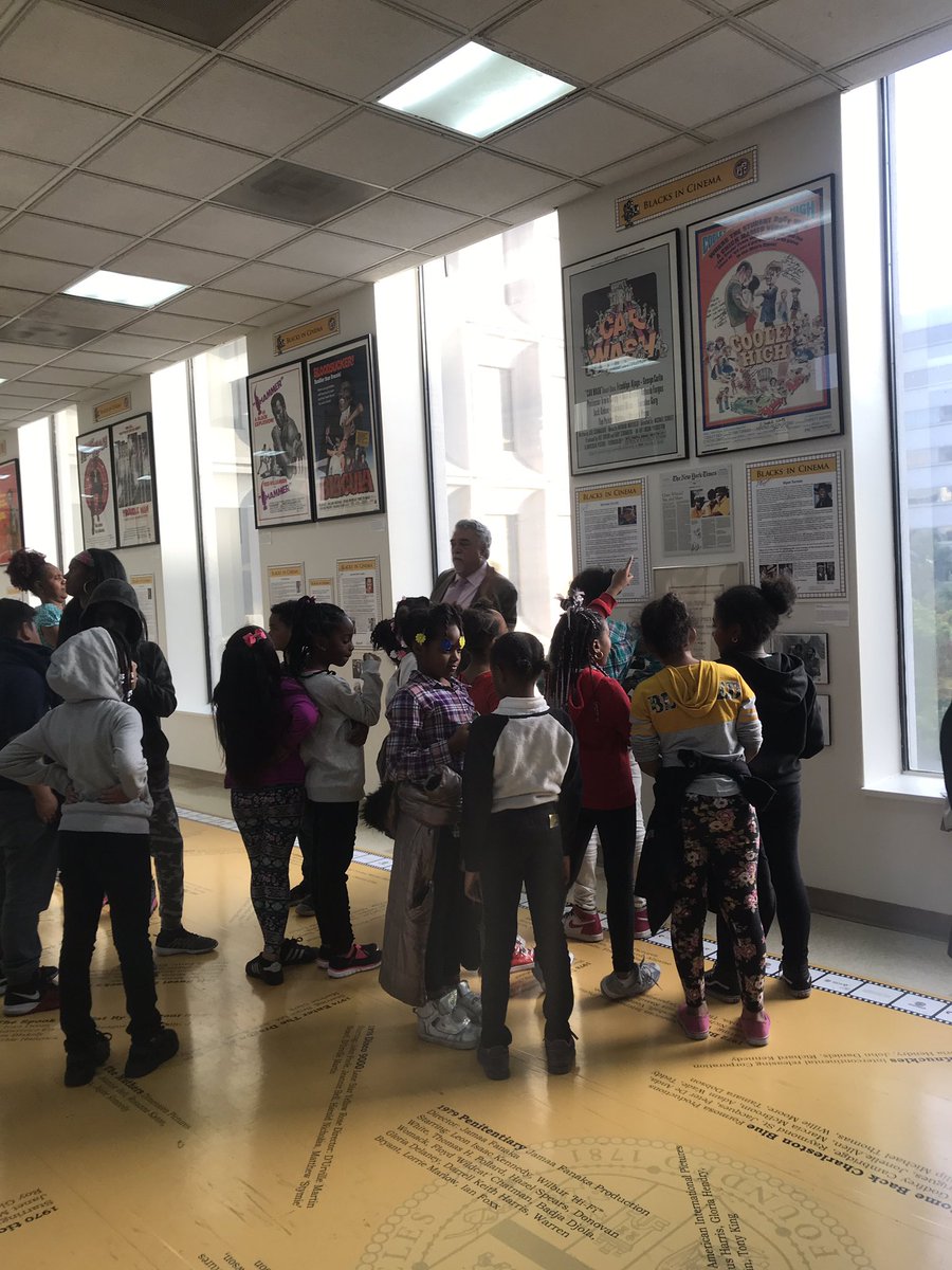 LAsBEST's tweet photo. Our #LAsBESTAfterSchool students from Coliseum Elementary had a wonderful time touring #LACityHall and the #BlackHistoryMonth Blacks in Cinema exhibit today. Thanks to Albert Lord & Council President @HerbJWesson for this opportunity! #OurCityOurKids #OurCityHall https://t.co/DwRXXBoFNI