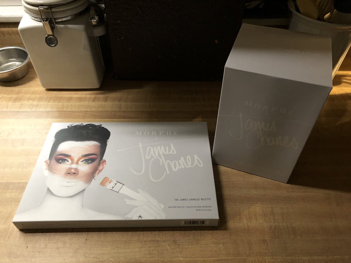 JamieD25's tweet photo. @jamescharles she’s here!!!!!!!! My wait is finally over! Can’t wait to dip in! #sistersopsyched!!!!! https://t.co/Lp1ZDepGef