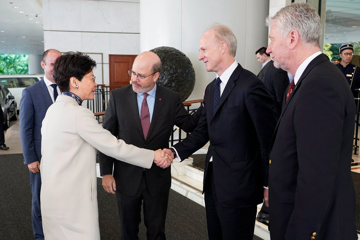 AsiaPacificFdn's tweet photo. It's a great honour to have Chief Executive of #HongKong, the Honorable Mrs. Carrie Lam Cheng Yuet-ngor, at #ABLAC2019 in #HongKong. @Stewartbeck @cppib @jeff_nankivell @CanChamHK @CanCGHongKong https://t.co/HnWgourhbl