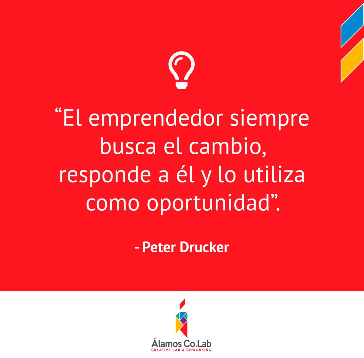 AlamosColab's tweet photo. Como todo buen emprendedor 🚀💡 🎯 
tienes que adaptarte a los cambios 😎 💪 ⠀
.⠀
.⠀
.⠀
#frasedeldia #TomaNota #motivate #exito 
#SiSePuede #cambia #HazloHoy #activate #sediferente 
#exito #emprendedores #creativos #freelancers 
#corwork #goals #change #DoItBig https://t.co/t7H3eUKdzZ