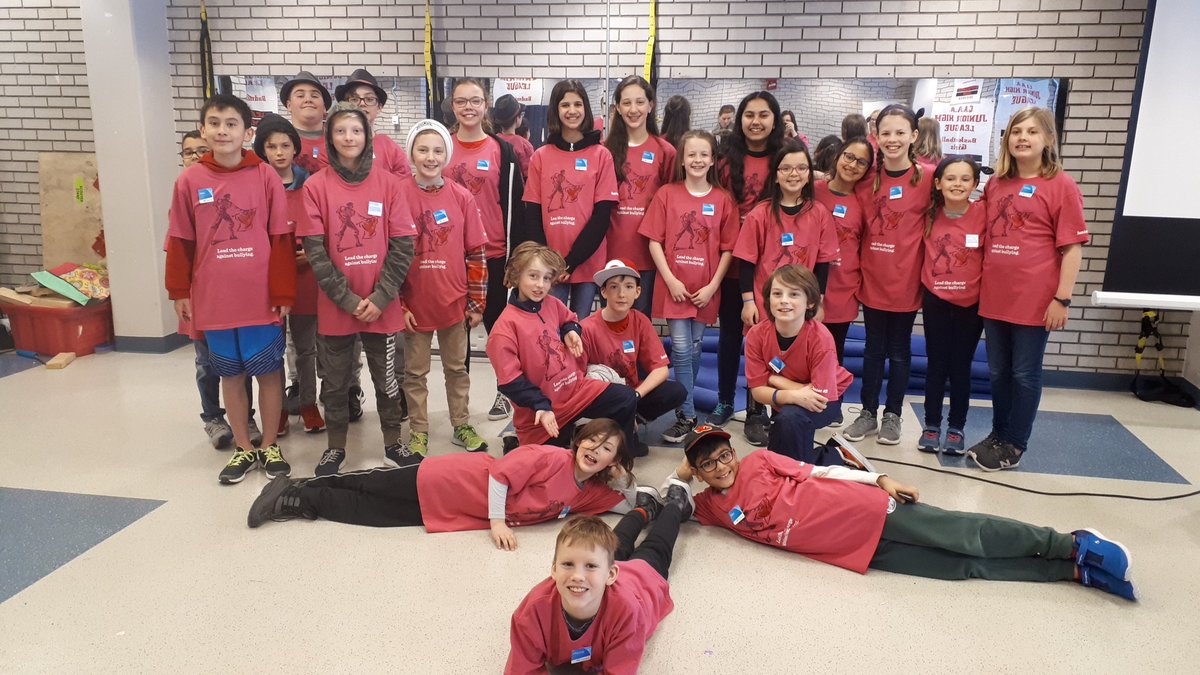 What a great #PinkShirtDay2019 with this #jrATB bunch from <a href="/connectcharter/">Connect Charter</a>. We raised money for <a href="/BrownBaggingIt/">BB4CK-Brown Bagging</a> with our kindness pledges. <a href="/atbfinancial/">atbfinancial</a> will generously donate $150 to this local cause. #yyc