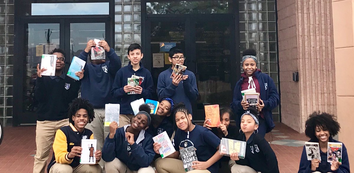 DpacMiddle's tweet photo. Enjoyed our break from trimester exams today. Toured our local library, learned about all the resources available, received library cards and checked out new DEAR books. #libraryloversmonth #readaloud #celebrateblackhistory #nevadareadingweek2019 #GetCarded https://t.co/ZsrePukk9H