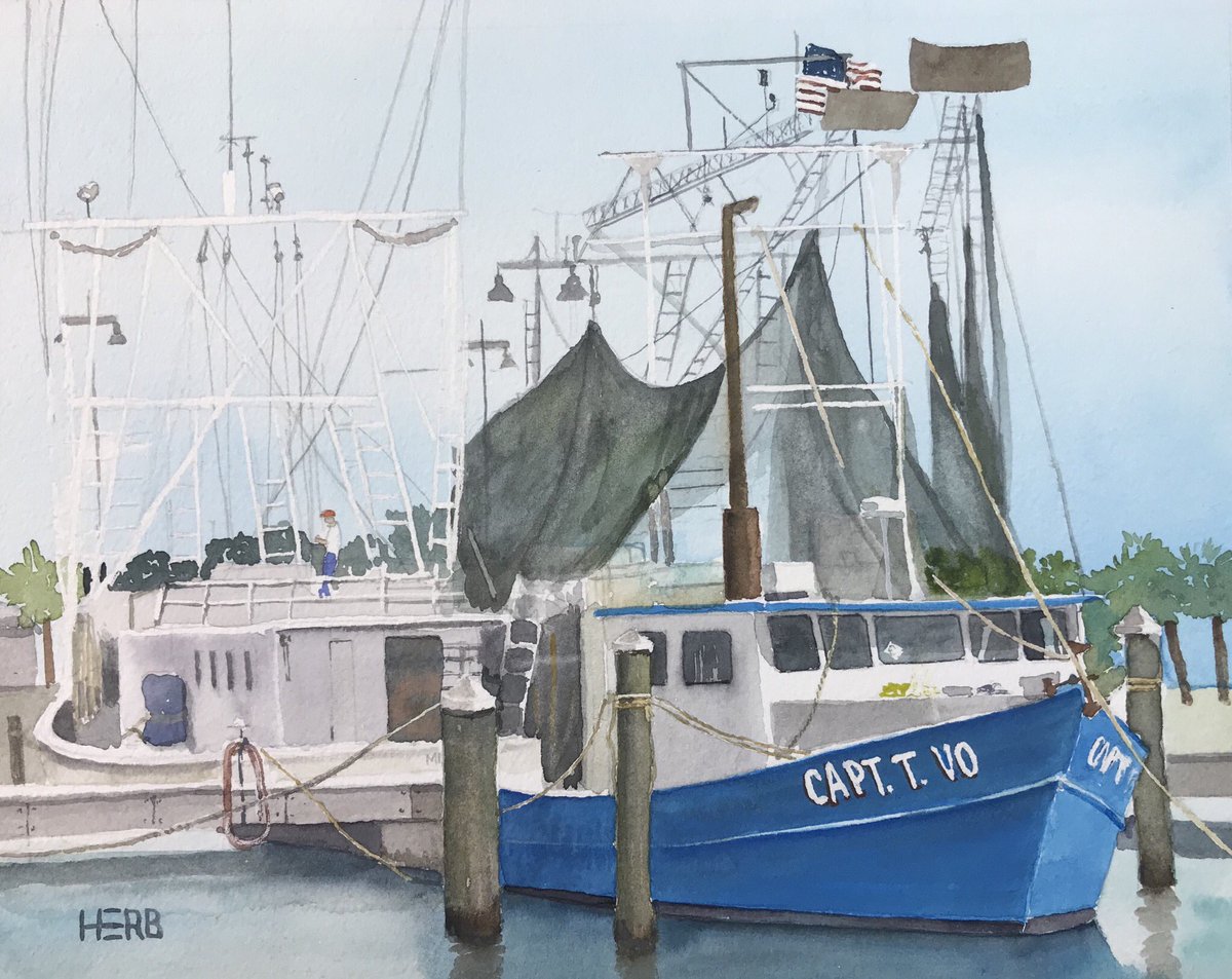 herbwilley's tweet photo. “The art you seek is seeking you”
Captain T. Vo Pass Harbor
Transparent watercolor by Herb Willey
#captaintvo #tvo #shrimpboat #passharbor #passchristianms
#HerbWilley #HERB #fineart #artsandhumanities #fineartist #transparentwatercolors #painting
#concept #content #artcollect https://t.co/vi96QWWsYG
