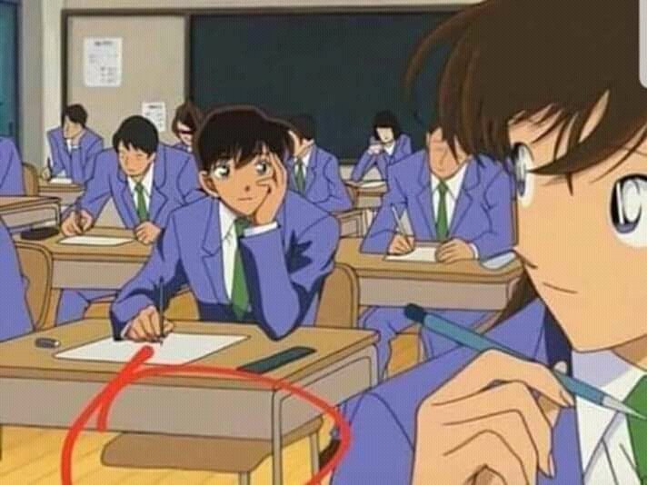 DConanParody's tweet photo. Shinichi Kudo tidak punya kaki, guys...!!!
#DCPPict https://t.co/tsGeOyzLUL