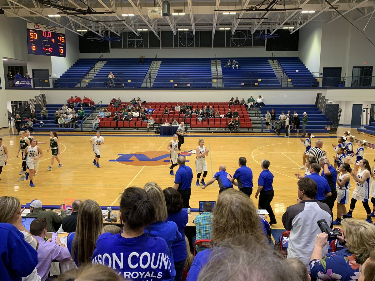 MCHSRoyals1's tweet photo. Way to go Lady Royals!   Big win tonight in the 10th region tournament!!  #TogetherWeWin https://t.co/LdnvBVTKzk