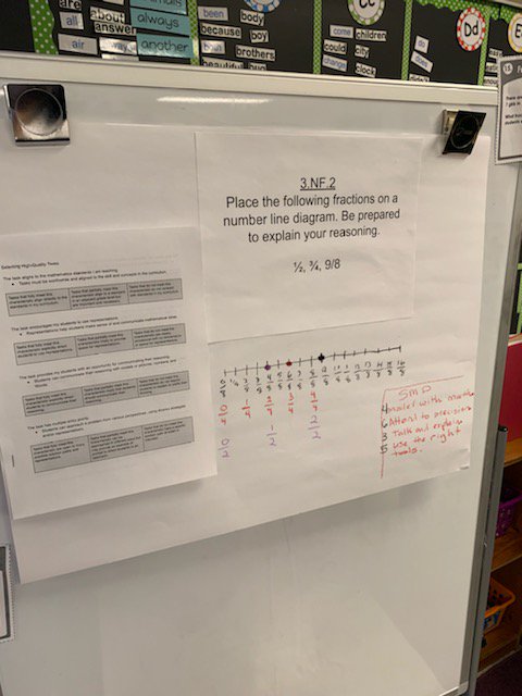 JLDaisey's tweet photo. Grades 3-5 teachers analyze and solve rich tasks in MA-86! @MsRahn149 @mcpsElemSTEM #SMP #buildingnumbersense #wholenumberstofractions #mathfunandlearning https://t.co/89CnkZ1YxN