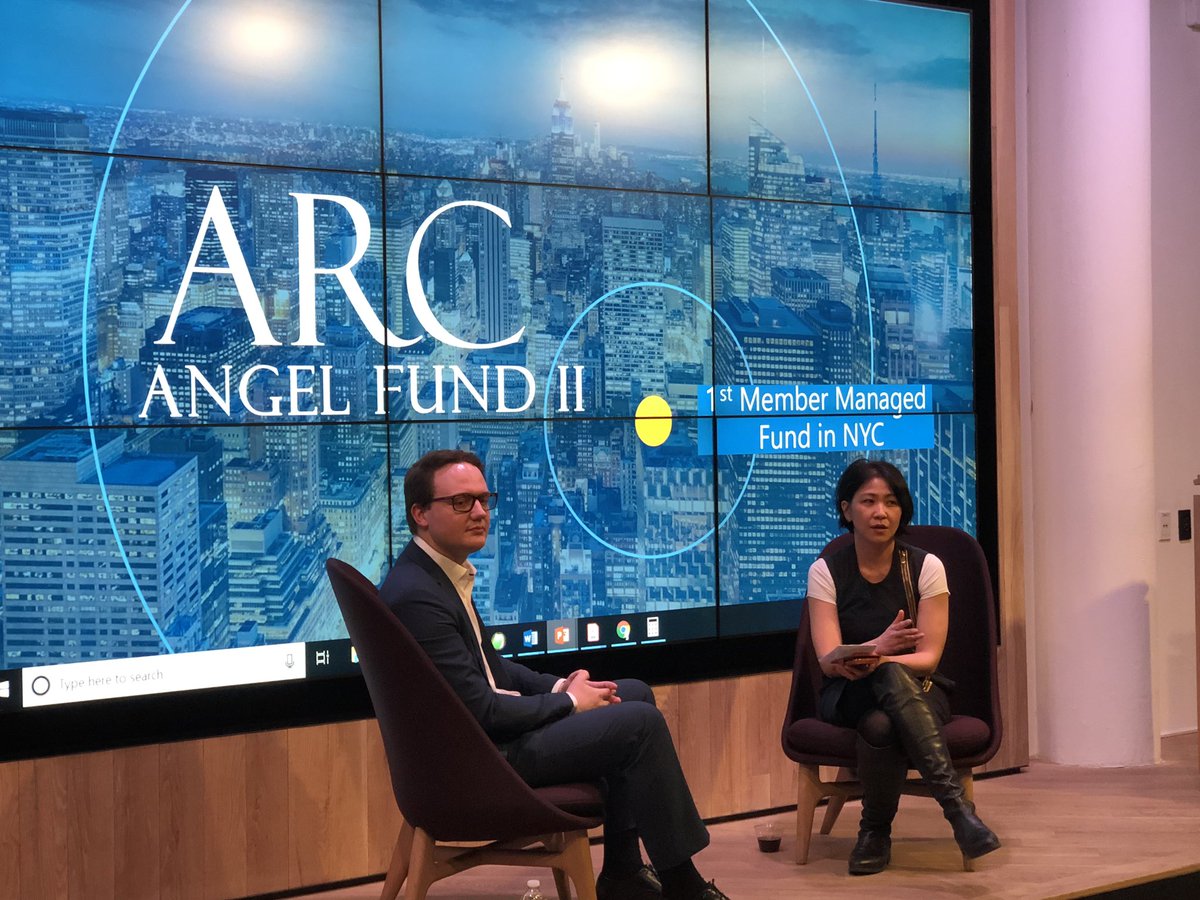 Amazing <a href="/arcangelfund/">ARC Angel Fund</a> meeting tonight at @ThinkRiseNY with Toan Huynh @toaninfovp of Information Venture Partners &amp; ARC and Kester Keating of <a href="/Barclays/">Barclays Bank</a> discussed the fintech investing, followed by 2 very cool early stage tech cos presenting! #vc #angelinvestor #entrepreneur