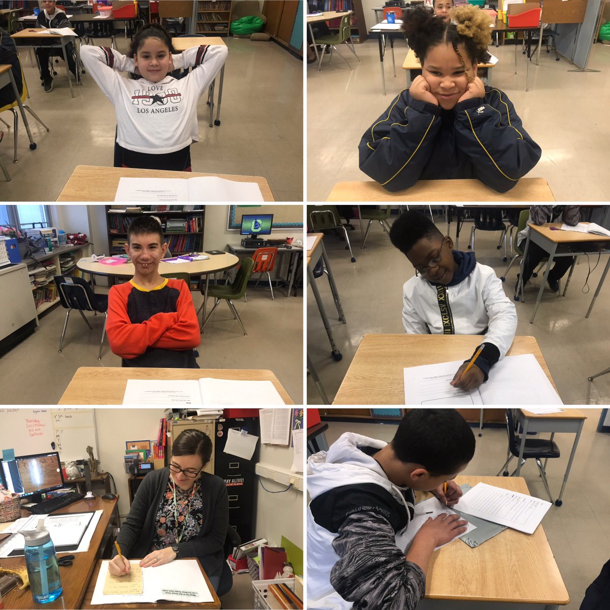 mrssayersclass's tweet photo. Learning about face and body clues when our emotions are in the ”blue” and “green” zones. Some “blue” emotions we talk about are: bored, tired, shy, sick, and sad. Some “green” emotions we talk about are: ready to learn, okay, content, happy, focused, and calm.
#zonesofregulation https://t.co/6vlmHoKFXL